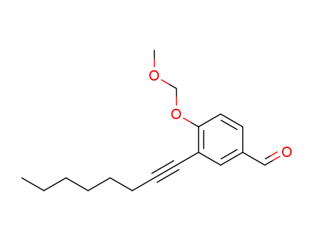 3-(1-octyn-1-yl)-4-methoxymethoxybenzaldehyde