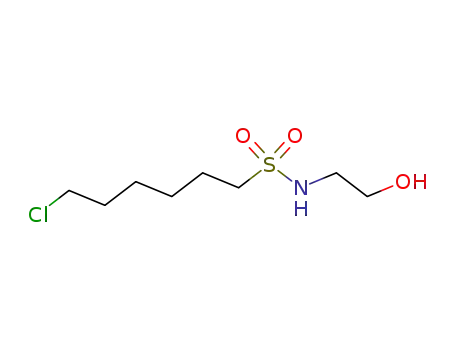 Molecular Structure of 213774-30-2 (N-(2-Hydroxyethyl)-6-chlorohexanesulfonamide)