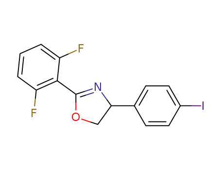 Oxazole, 2-(2,6-difluorophenyl)-4,5-dihydro-4-(4-iodophenyl)-