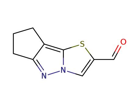 Molecular Structure of 623931-43-1 (6H-Cyclopenta[3,4]pyrazolo[5,1-b]thiazole-2-carboxaldehyde,7,8-dihydro-(9CI))