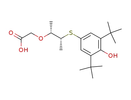 ({(1R,2S)-2-[(3,5-di-tert-butyl-4-hydroxyphenyl)sulfanyl]-1-methylpropyl}oxy)acetic acid