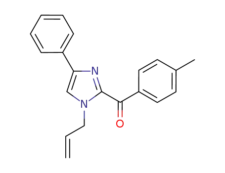 Molecular Structure of 840503-07-3 (Methanone, (4-methylphenyl)[4-phenyl-1-(2-propenyl)-1H-imidazol-2-yl]-)