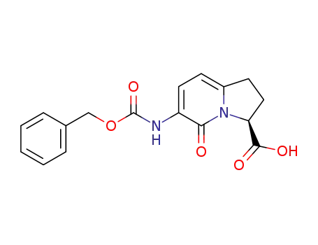 3-Indolizinecarboxylic acid,
1,2,3,5-tetrahydro-5-oxo-6-[[(phenylmethoxy)carbonyl]amino]-, (3S)-