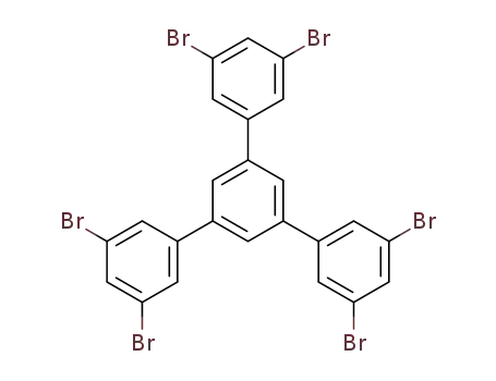 Molecular Structure of 29102-67-8 (3,3'',5,5''-Tetrabromo-5'-(3,5-dibromophenyl)-1,1':3',1''-terphenyl)