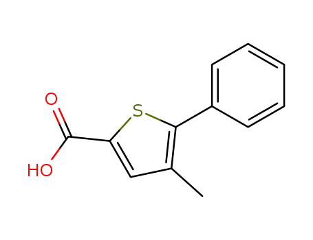 Molecular Structure of 40133-12-8 (4-METHYL-5-PHENYL-THIOPHENE-2-CARBOXYLIC ACID)