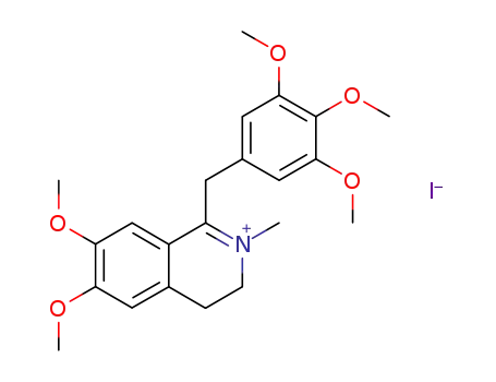 6,7-dimethoxy-1-(3', 4', 5'-trimethoxybenzyl)2-methyl, 3,4-dihydroisoquinolinium iodide