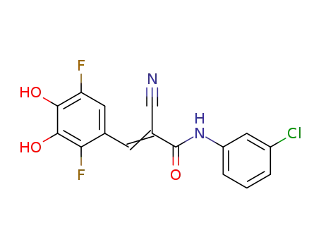 N-(3-chlorophenyl)-2-cyano-3-(2, 5-difluoro-3, 4-dihydroxyphenyl) propenamide