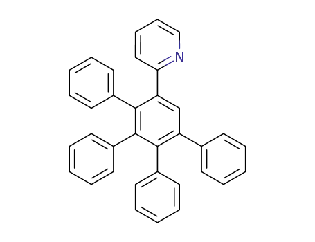 Molecular Structure of 487063-91-2 (Pyridine, 2-(5',6'-diphenyl[1,1':2',1''-terphenyl]-3'-yl)-)