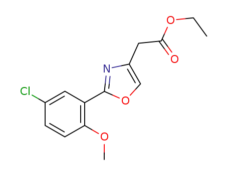 ethyl {2-[5-chloro-2-(methyloxy)phenyl]-1,3-oxazol-4-yl}acetate