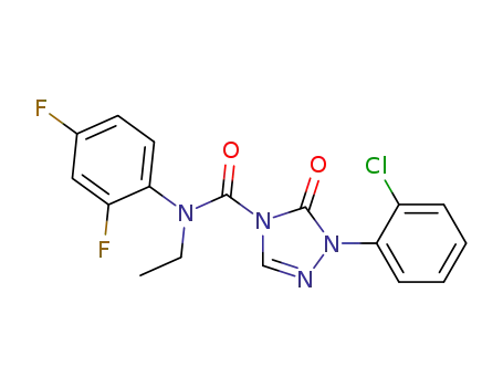 1-(2-chlorophenyl)-4-(N-ethyl-N-2,4-difluorophenylcarbamoyl)-1,2,4-triazol-5-one
