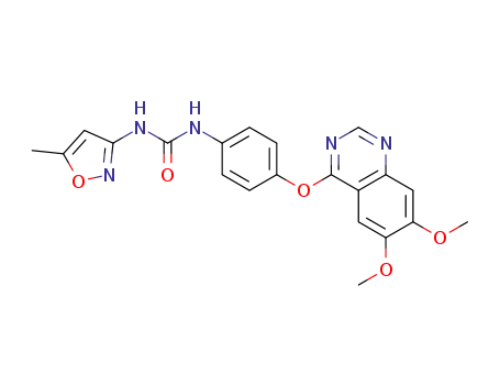 N-{4-[(6,7-Dimethoxy-4-quinazolinyl)oxy]-phenyl}-N'-(5-methyl-3-isoxazolyl)urea
