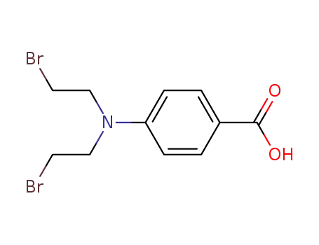 Molecular Structure of 2045-18-3 (4-[Bis(2-bromoethyl)amino]benzoic acid)