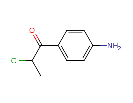 Molecular Structure of 25021-66-3 (1-Propanone, 1-(4-aminophenyl)-2-chloro- (9CI))