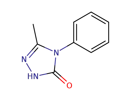 Molecular Structure of 1010-54-4 (5-METHYL-4-PHENYL-2,4-DIHYDRO-3H-1,2,4-TRIAZOL-3-ONE)