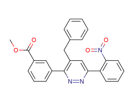 Benzoic acid, 3-[6-(2-nitrophenyl)-4-(phenylmethyl)-3-pyridazinyl]-,
methyl ester