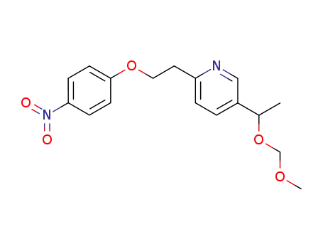 5-(1-methoxymethoxyethyl)-2-<2-(4-nitrophenoxy)ethyl>pyridine