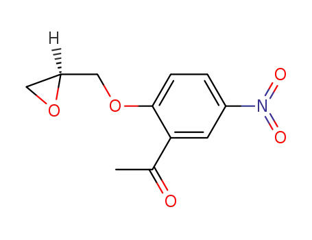 Ethanone, 1-[5-nitro-2-[(2S)-oxiranylmethoxy]phenyl]-
