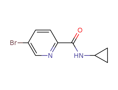 Molecular Structure of 638219-77-9 (5-Bromo-N-cyclopropylpyridine-2-carboxamide)