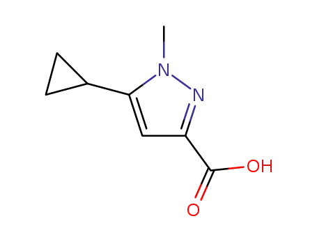 Molecular Structure of 1177291-38-1 (5-CYCLOPROPYL-1-METHYL-1H-PYRAZOLE-3-CARBOXYLIC ACID)