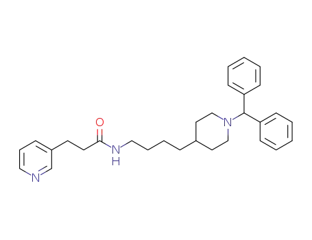 N-[4-(1-diphenylmethyl-piperidin-4-yl)-butyl]-3-(pyridin-3-yl)-propionamide