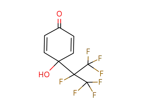 Molecular Structure of 135325-19-8 (4-hydroxy-4-perfluoroisopropyl-2,5-cyclohexadien-1-one)