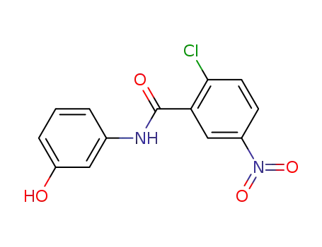Molecular Structure of 313250-62-3 (Benzamide, 2-chloro-N-(3-hydroxyphenyl)-5-nitro-)