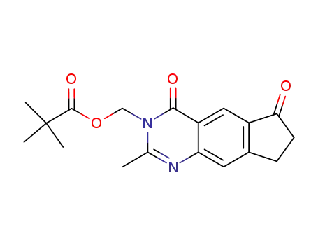 2-methyl-3-(2,2-dimethylpropionyloxymethyl)-3,4,7,8-tetrahydro-6H-cyclopenta[g]quinazoline-4,6-dione