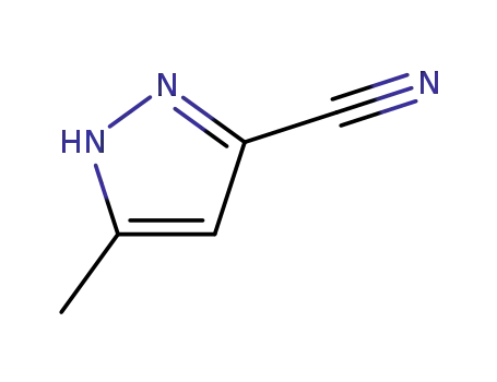 Molecular Structure of 38693-82-2 (5-Methyl-1H-pyrazole-3-carbonitrile)