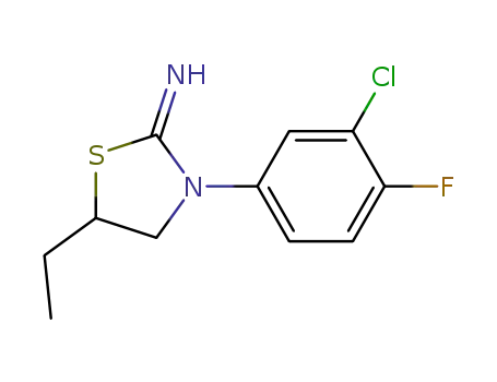2-Imino-3-(3-chloro-4-fluoro)phenyl-5-ethyl-1,3-thiazolidine