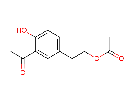 Molecular Structure of 58282-50-1 (5-Acetyloxyethyl-2-hydroxypheny Ethanone)