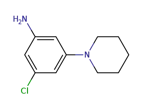 3-chloro-5-(1-piperidinyl)aniline