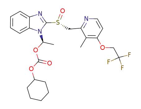 cyclohexyl 1-[(R)-2-[[[3-methyl-4-(2,2,2-trifluoroethoxy)-2-pyridinyl]methyl]sulfinyl]-1H-benzimidazol-1-yl]ethyl carbonate