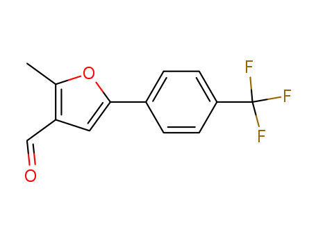 3-Furancarboxaldehyde, 2-methyl-5-[4-(trifluoromethyl)phenyl]-