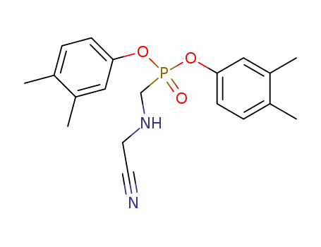 Molecular Structure of 66075-64-7 (Phosphonic acid, [[(cyanomethyl)amino]methyl]-,
bis(3,4-dimethylphenyl) ester)