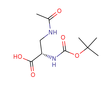 Molecular Structure of 158220-97-4 (α-N-tert-butoxycarbonyl-β-acetylamino-L-alanine)