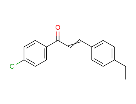 Molecular Structure of 782483-60-7 (1-(4-chloro-phenyl)-3-(4-ethyl-phenyl)-propenone)