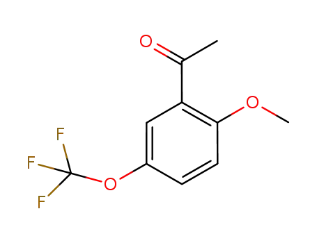 Molecular Structure of 468074-92-2 (2'-Methoxy-5'-(trifluoromethoxy)acetophenone)