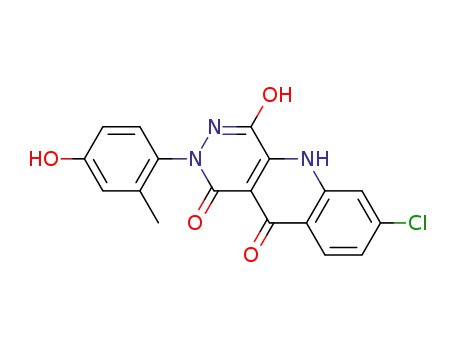 Pyridazino[4,5-b]quinoline-1,4,10(5H)-trione,
7-chloro-2,3-dihydro-2-(4-hydroxy-2-methylphenyl)-
