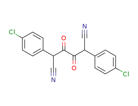 Molecular Structure of 38795-20-9 (Hexanedinitrile, 2,5-bis(4-chlorophenyl)-3,4-dioxo-)