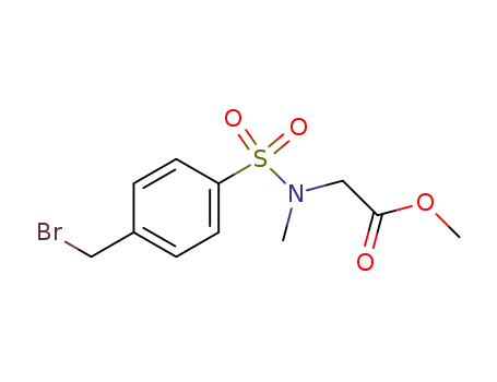 Glycine, N-[[4-(bromomethyl)phenyl]sulfonyl]-N-methyl-, methyl ester