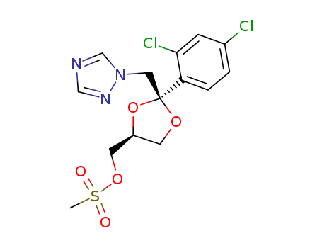 cis-2-(2,4-dichlorophenyl)-2-(1H-1,2,4-triazol-1-ylmethyl)-1,3-dioxolane-4-methanol methanesulfonate (ester)