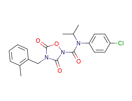 N-(4-chlorophenyl)-N-(1-methylethyl)-4-[(2-methylphenyl)methyl]-3,5-dioxo-1,2,4-oxadiazolidine-2-carboxamide