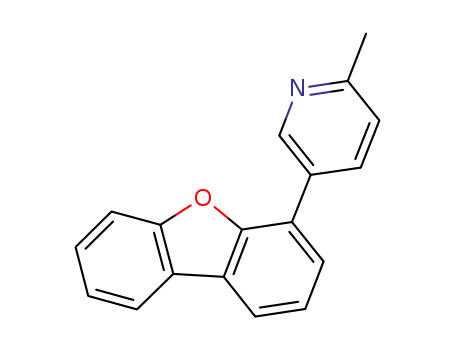 Molecular Structure of 1062229-27-9 (5-(dibenzo[b,d]furan-4-yl)-2-methylpyridine)