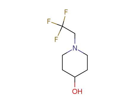 Molecular Structure of 90633-29-7 (1-(2,2,2-trifluoroethyl)piperidin-4-ol)