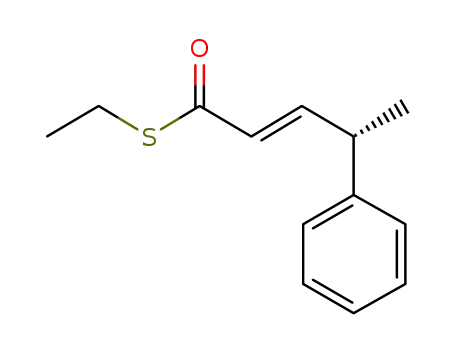 (-)-S-ethyl (S,E)-4-phenyl-pent-2-enethioate
