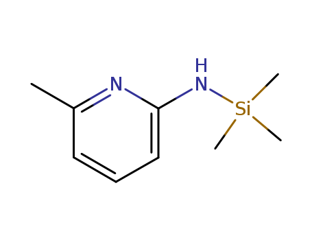 Molecular Structure of 114895-34-0 (2-Pyridinamine, 6-methyl-N-(trimethylsilyl)-)