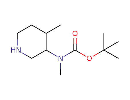 Molecular Structure of 1419075-90-3 (CarbaMic acid, N-Methyl-N-[(3S,4S)-4-Methyl-
3-piperidinyl]-, 1,1-diMethylethyl ester, rel-)