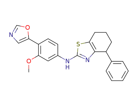 (3-methoxy-4-oxazol-5-yl-phenyl)-(4-phenyl-4,5,6,7-tetrahydro-benzothiazol-2-yl)-amine