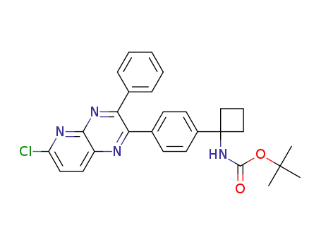 tert-butyl {1-[4-(6-chloro-3-phenylpyrido[2,3-b]pyrazin-2-yl)phenyl]cyclobutyl}carbamate
