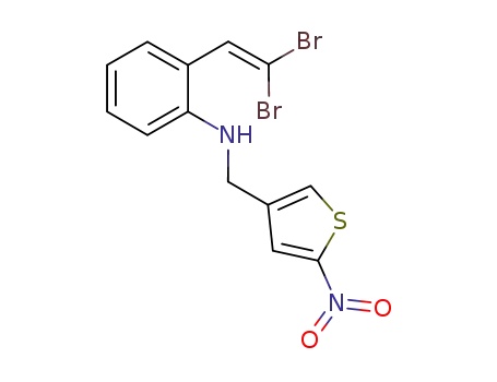 2-(2,2-dibromovinyl)-N-[(5-nitro-3-thienyl)methyl]aniline